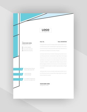 yaratıcı antet şablon tasarımı, şablon vektörü