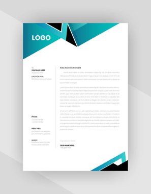 yaratıcı antet şablon tasarımı, şablon vektörü