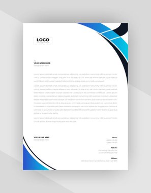 yaratıcı antet şablon tasarımı, şablon vektörü