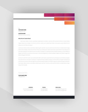 yaratıcı antet şablon tasarımı, şablon vektörü