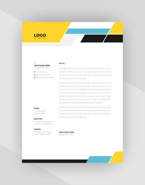 yaratıcı antet şablon tasarımı, şablon vektörü