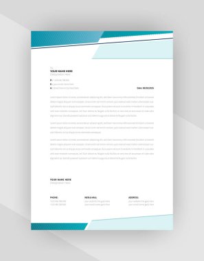 yaratıcı antet şablon tasarımı, şablon vektörü