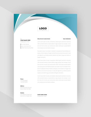 yaratıcı antet şablon tasarımı, şablon vektörü