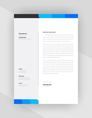 yaratıcı antet şablon tasarımı, şablon vektörü