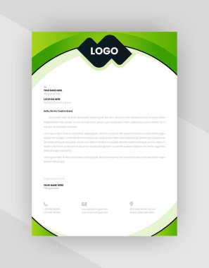 yaratıcı antet şablon tasarımı, şablon vektörü