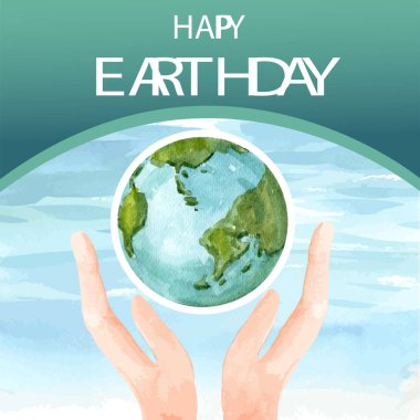 Metin ve vektör illüstrasyonlu Küresel şablon tasarımını stil et