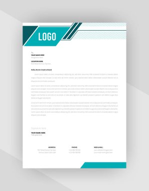 yaratıcı antet şablon tasarımı, şablon vektörü