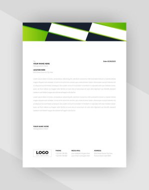 yaratıcı antet şablon tasarımı, şablon vektörü