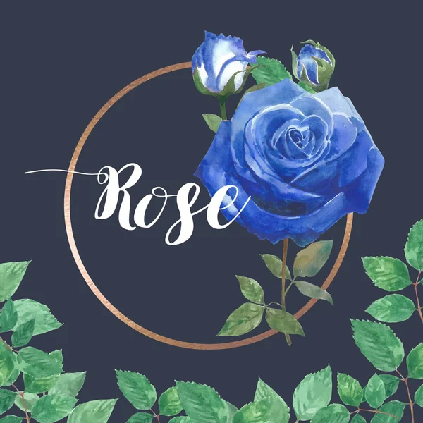 Stilvolle Vorlage Blumen Rahmendesign Mit Text Vektorillustration — Stockvektor