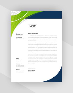 yaratıcı antet şablon tasarımı, şablon vektörü