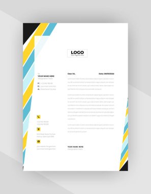 yaratıcı antet şablon tasarımı, şablon vektörü