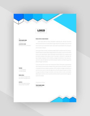 yaratıcı antet şablon tasarımı, şablon vektörü