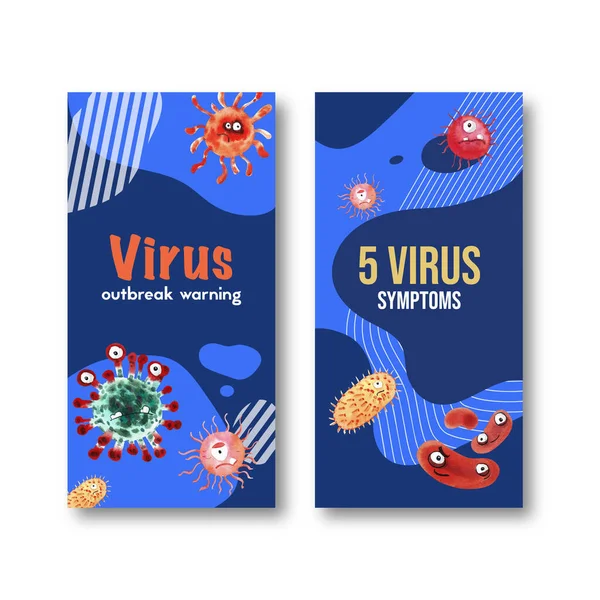 Стильний Дизайн Шаблонів Вірусних Флаєрів Текстом Векторні Ілюстрації — стоковий вектор