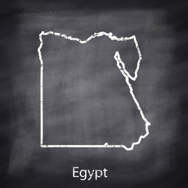 Koyu arkaplanda haritanın beyaz çizgisi