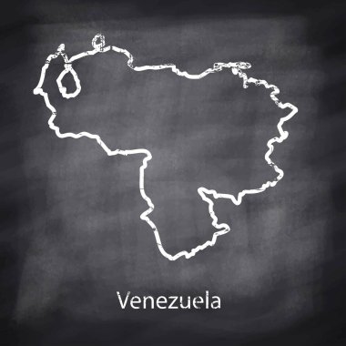 Koyu arkaplanda haritanın beyaz çizgisi