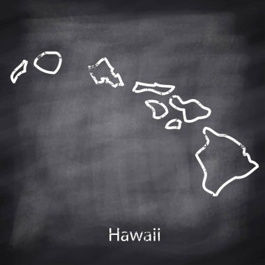 Koyu arkaplanda haritanın beyaz çizgisi