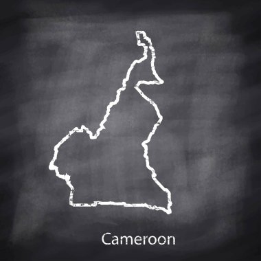 Koyu arkaplanda haritanın beyaz çizgisi