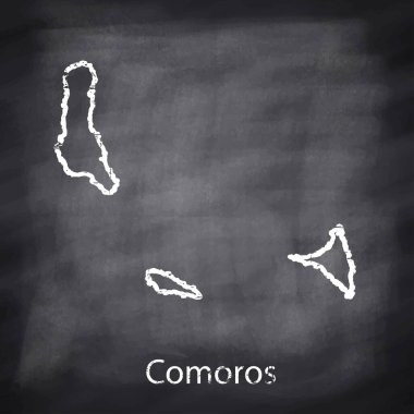 Koyu arkaplanda haritanın beyaz çizgisi