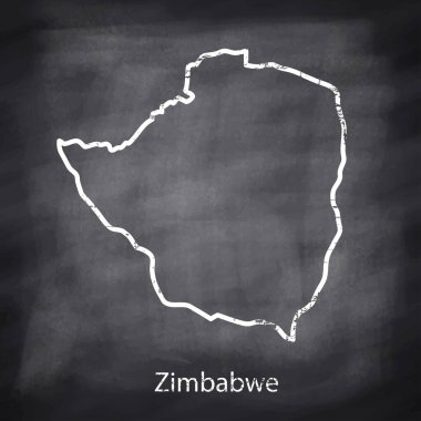 Koyu arkaplanda haritanın beyaz çizgisi