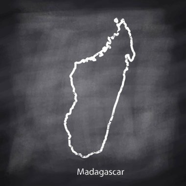 Koyu arkaplanda haritanın beyaz çizgisi