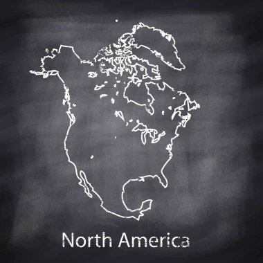 Koyu arkaplanda haritanın beyaz çizgisi