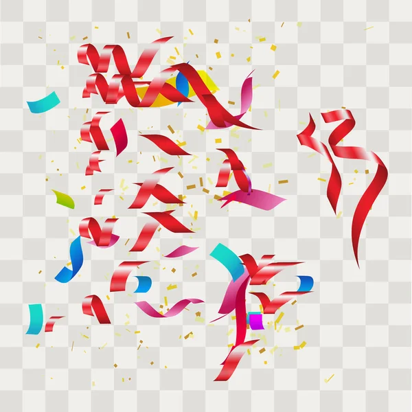 Confettis Couleur Sans Motif Fond Illustration Vectorielle — Image vectorielle