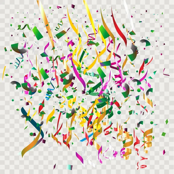 Confettis Couleur Sans Motif Fond Illustration Vectorielle — Image vectorielle