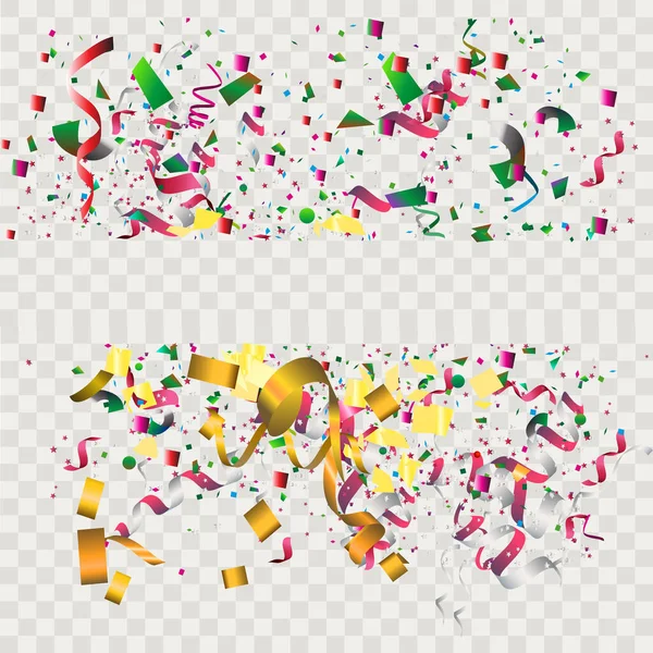 Confettis Couleur Sans Motif Fond Illustration Vectorielle — Image vectorielle