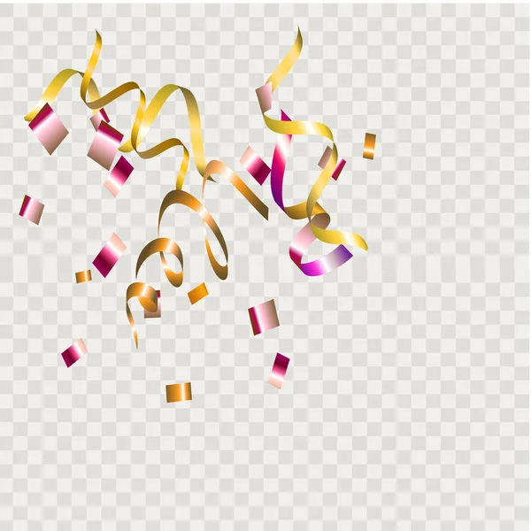 Confettis Couleur Sans Motif Fond Illustration Vectorielle — Image vectorielle