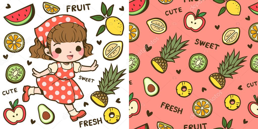 Featured image of post Kawaii Watermelon Cute Pineapple Cute kawaii pineapple art print by islandinthesun