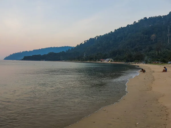 Paisaje Playa Isla Tioman Durante Atardecer —  Fotos de Stock