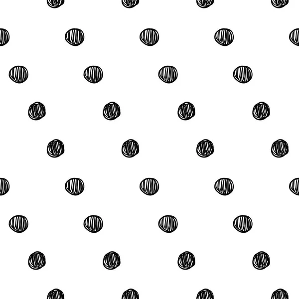 Contraste Fait Main Motif Sans Couture Papier Peint Monochrome Artisanal — Image vectorielle