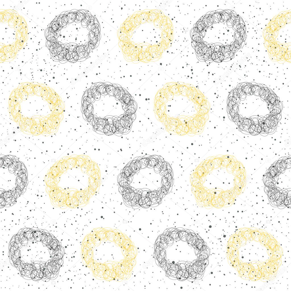 Doodle seamless pattern background. Abstract handmade pattern for card, invitation, bag, wallpaper, album, scrapbook, holiday wrapping paper, textile fabric, garment, t-shirt etc