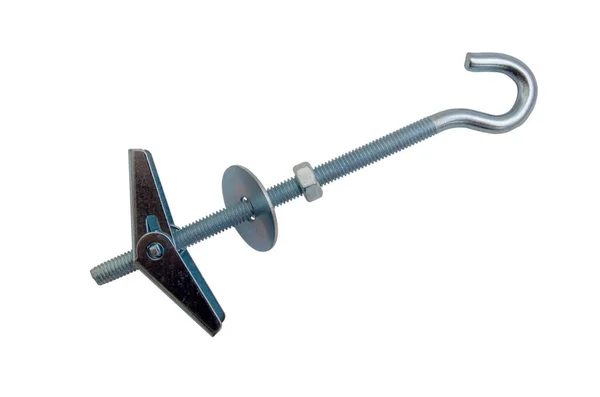 Folding Spring Anchor Dowel Made Galvanized Steel Tip Form Half — Stock Photo, Image