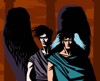 Hipnoz ve Thanatos ikiz Yunan mitoloji tanrılarıdır..