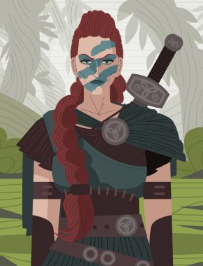 Boudica antik Kelt barbar kraliçe kadın savaşçı