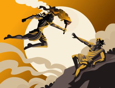 Prometheus Ateş Yunan mitolojisini Çalıyor