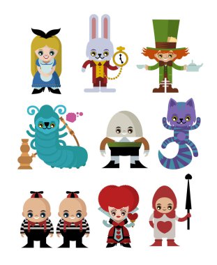 Alice Harikalar Diyarı karakter koleksiyonunda