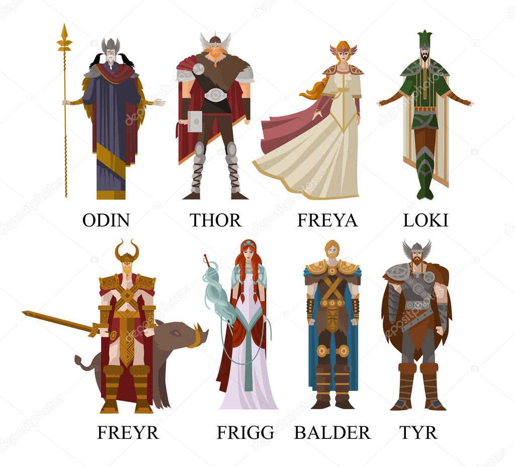 norse nordic mythology gods