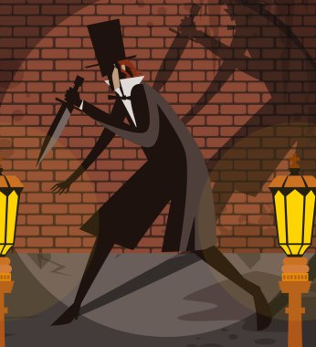 Ölüm Meleği Jack bir bıçakla sokakta