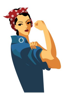 Feminist kız kolunu tutuyor.