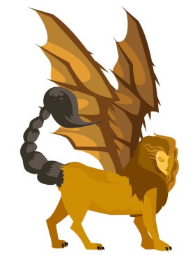 dev mitoloji manticore canavarı