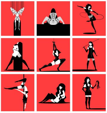 Shibari köleliği minimalist kızlar