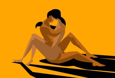 tantra orgasm african couple clipart