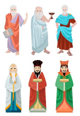 greatest philosophers and thinkers from all the times clipart