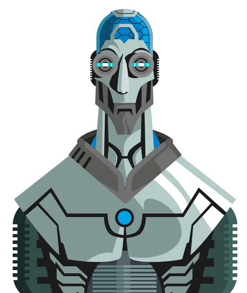 Cybotg Robot Artificial Man — Stock Vector