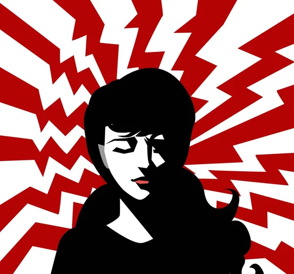 Stresli kadın yüzü