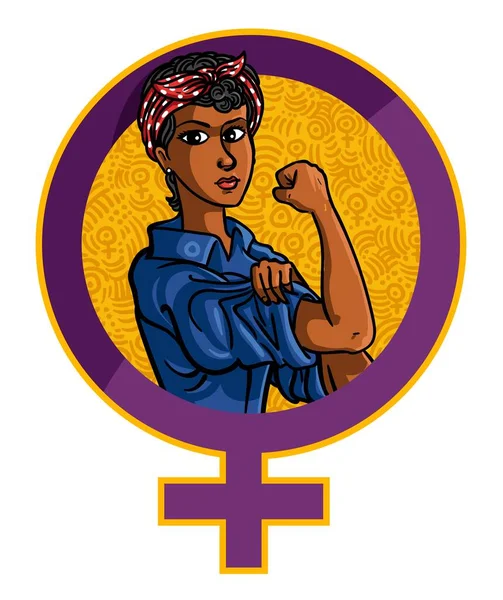 Знак Феминистки Африканки — стоковый вектор