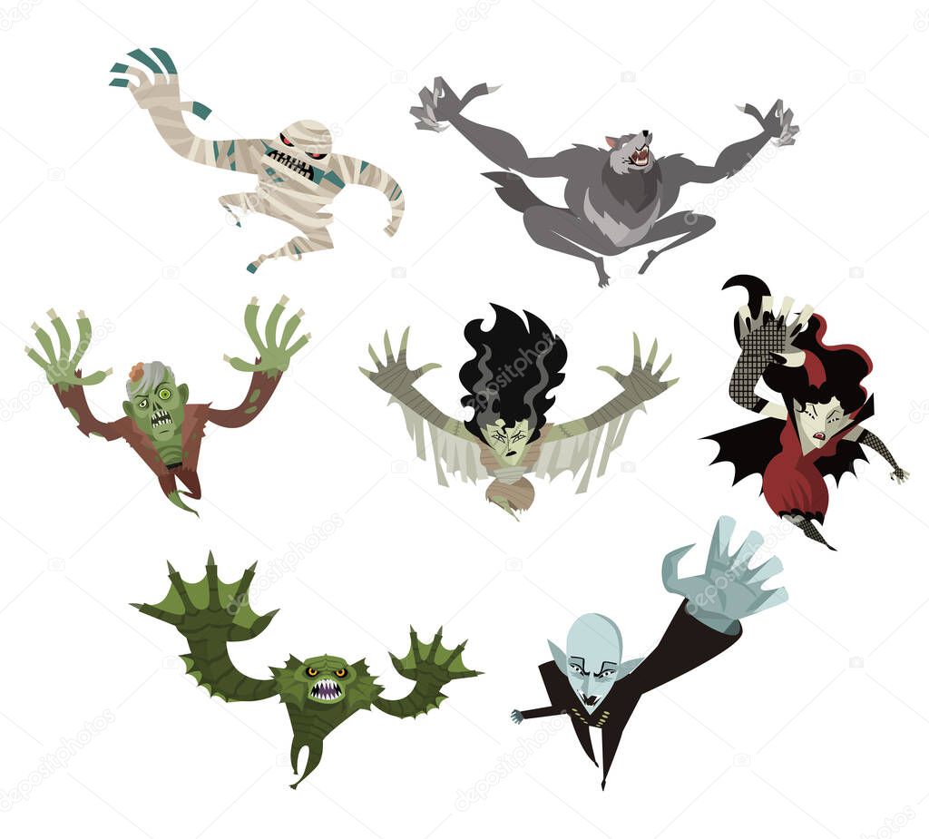 classic monsters creatures collection