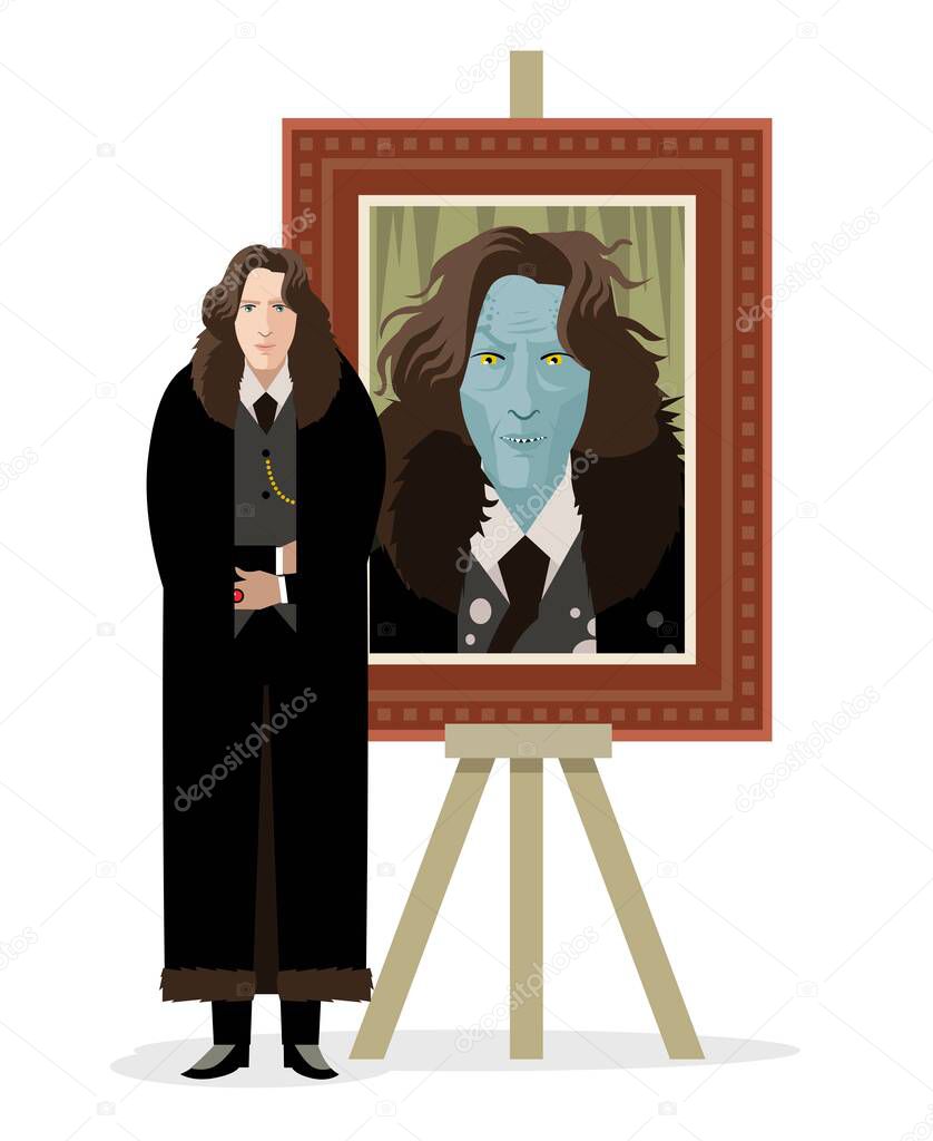 great writer and twisted evil dorian gray painting